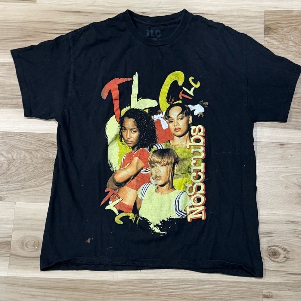 TLC Short Sleeve Graphic Tee Shirt Women’s Large